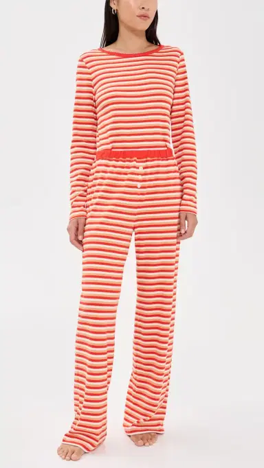 Cozyland by Morgan Lane Ellie Pajama Set Cinnamon M | Thumbnail 2