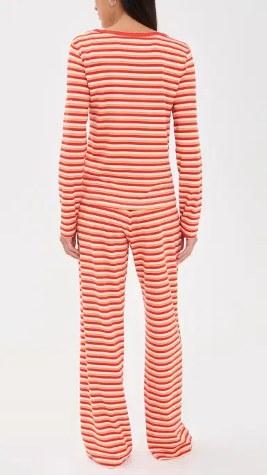 Cozyland by Morgan Lane Ellie Pajama Set Cinnamon M | Thumbnail 3