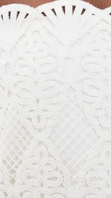 Alexis Zermatt Mini Dress White Crochet | Thumbnail 6