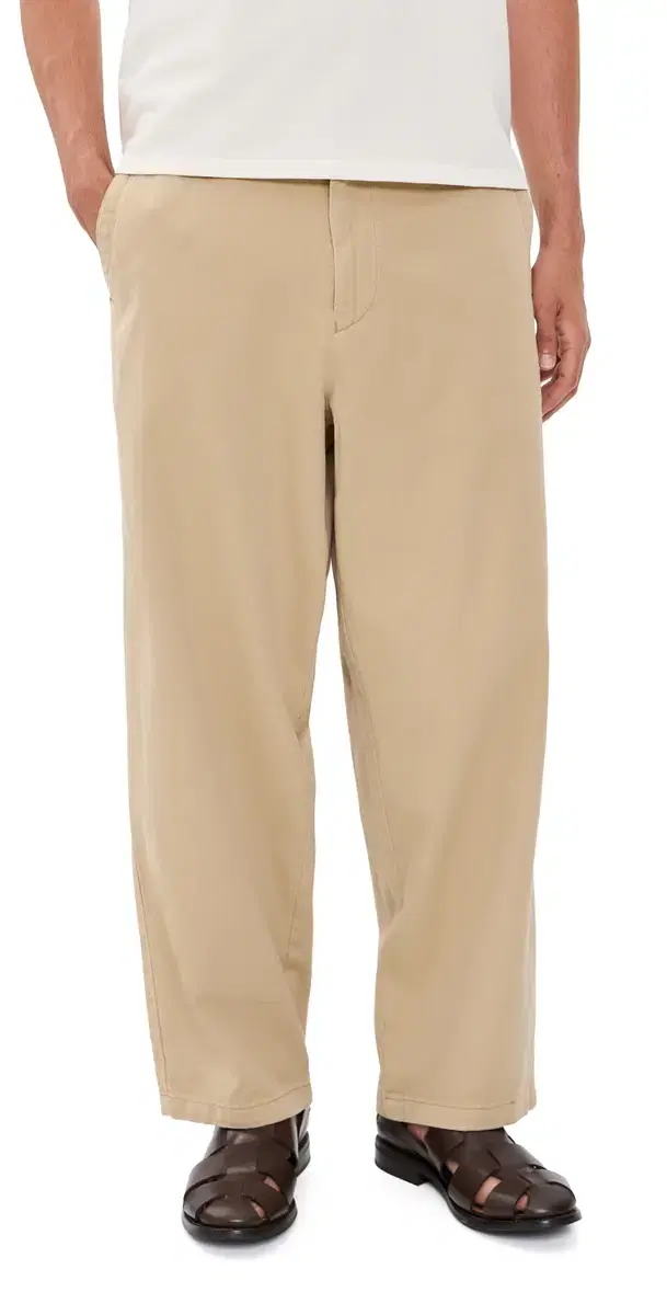 Corridor Wide Twill Pants Tan