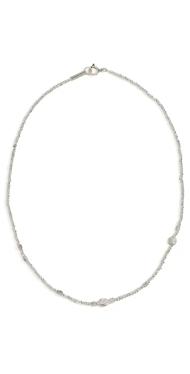Isabel Marant Silver Beaded Necklace Silver One Size