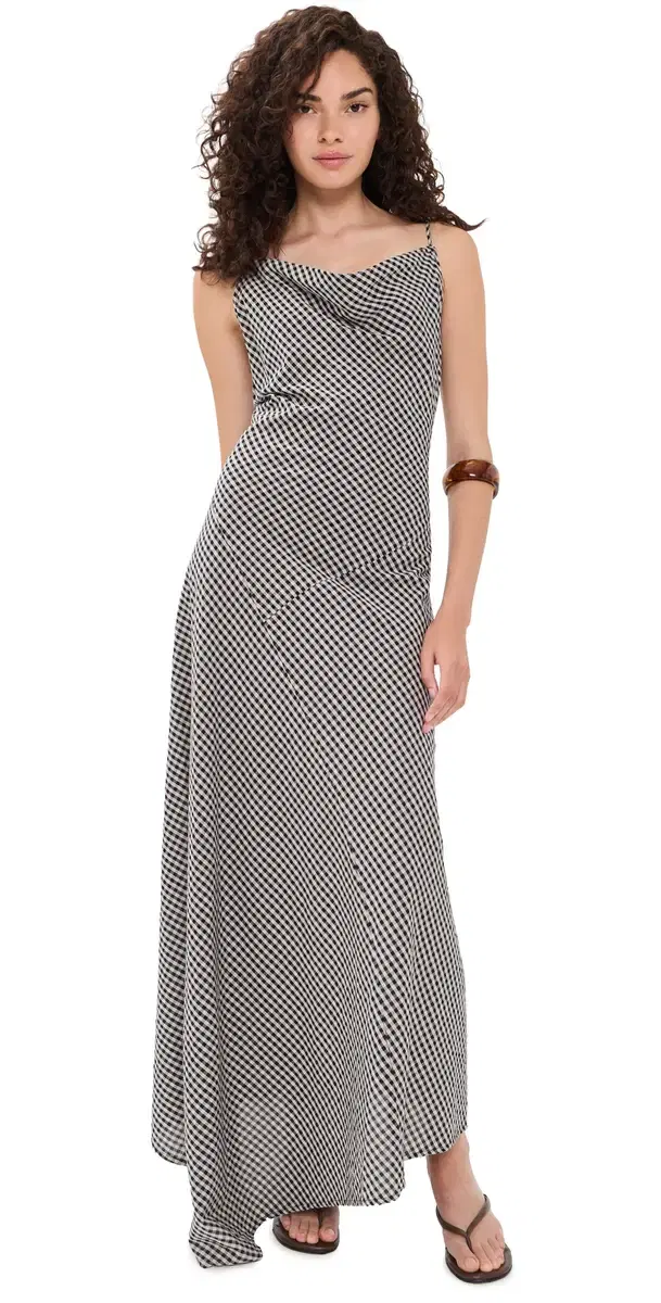 Muse Assembly Nina axi Dress Navy Gingham