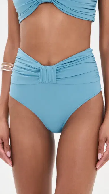 Sea Carmella Draped Bikini Bottoms Blue | Thumbnail 2