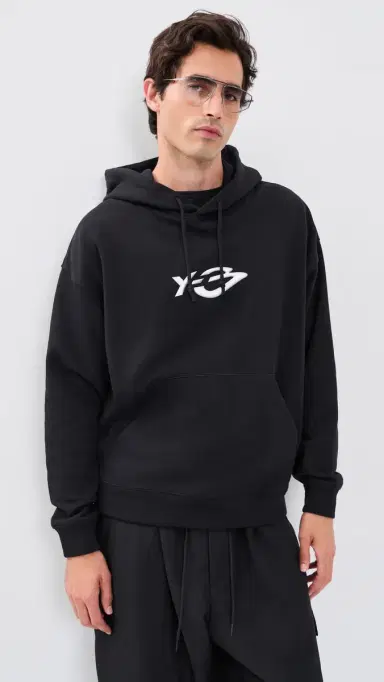Y-3 Liquid Logo Hoodie Black L | Thumbnail 2
