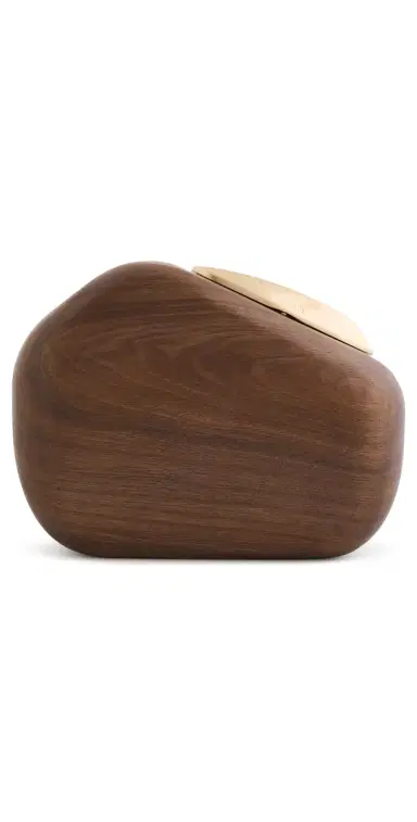 Cult Gaia Althea Clutch Walnut One Size | Thumbnail 1