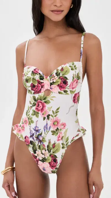 Montce Bouquet Devin Ruffle One Piece | Thumbnail 2