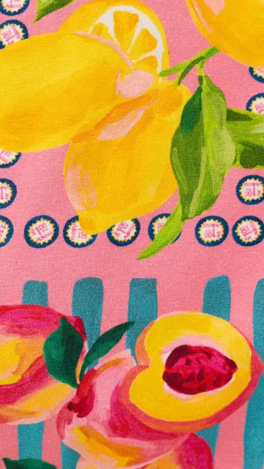 Never Fully Dressed Pink Fruit Stamps Mini Dress | Thumbnail 6 Never Fully Dressed Pink Fruit Stamps Mini Dress | Thumbnail 6
