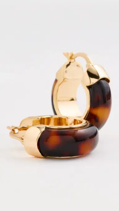 Shashi Eugenie Tortoise Hoops | Thumbnail 4
