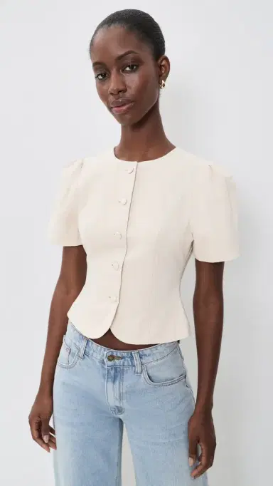 Lioness Femme Blouse Beige | Thumbnail 2