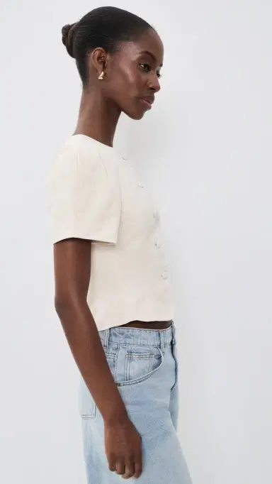 Lioness Femme Blouse Beige | Thumbnail 4