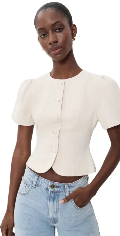 Lioness Femme Blouse Beige | Thumbnail 1
