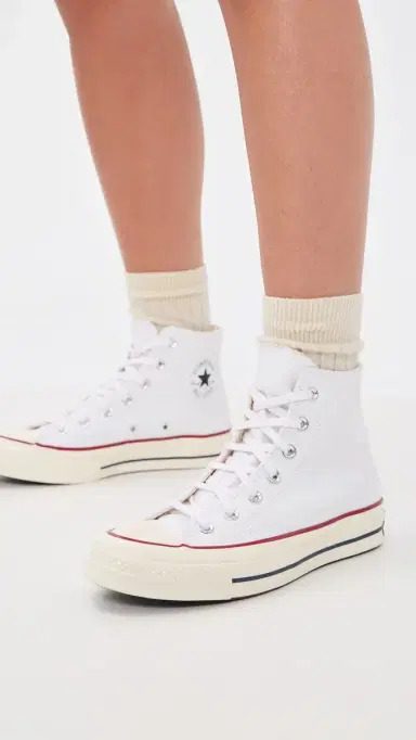 Converse Chuck Taylor 70s High Top Sneakers White/Garnet/Egret M 11.5 | Thumbnail 3