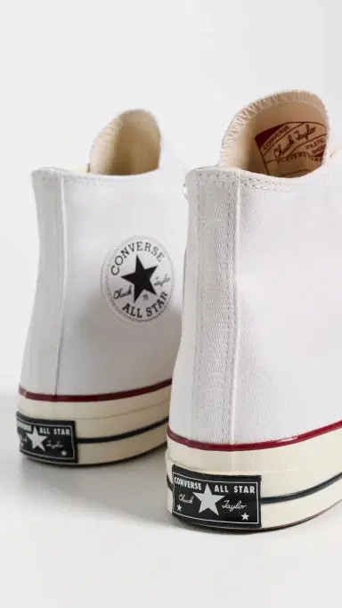 Converse Chuck Taylor 70s High Top Sneakers White/Garnet/Egret M 11.5 | Thumbnail 4