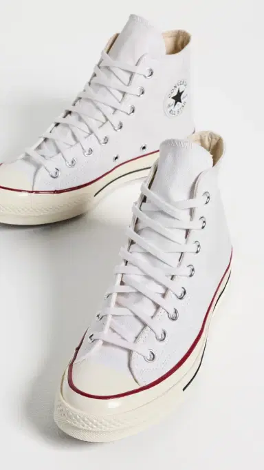 Converse Chuck Taylor 70s High Top Sneakers White/Garnet/Egret M 11.5 | Thumbnail 5