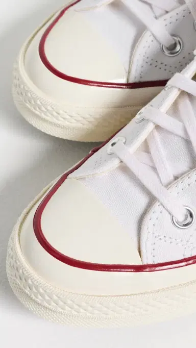 Converse Chuck Taylor 70s High Top Sneakers White/Garnet/Egret M 11.5 | Thumbnail 6