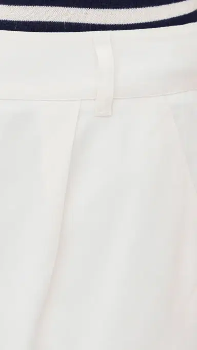 Rowing Blazers Linen Tencel Blend Bermuda Trousers White 6 | Thumbnail 6