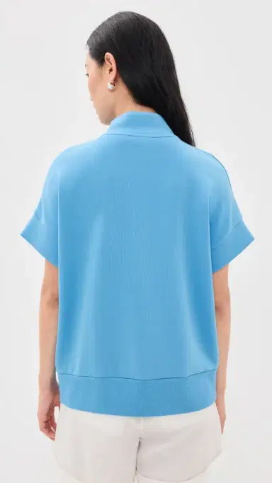 Varley Ritchie hort leeve weatshirt Azure Blue | Thumbnail 3