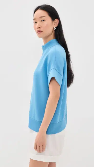 Varley Ritchie hort leeve weatshirt Azure Blue | Thumbnail 4