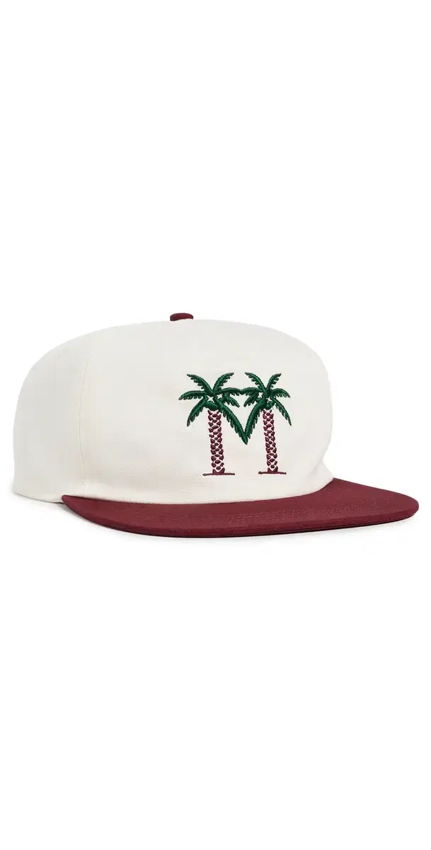 Malbon Palma Drive Snapback Hat Whisper White One Size