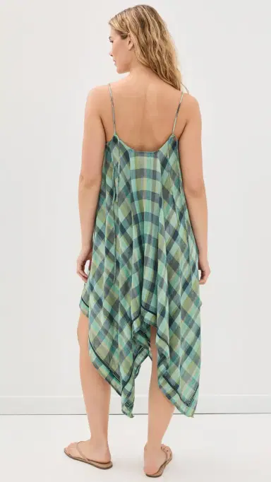 Muse Assembly Olivia Dress ixed Blue Check | Thumbnail 3 Muse Assembly Olivia Dress ixed Blue Check | Thumbnail 3