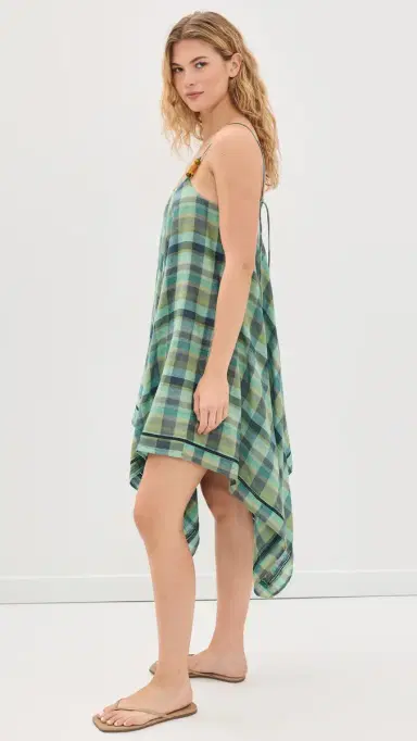 Muse Assembly Olivia Dress ixed Blue Check | Thumbnail 4 Muse Assembly Olivia Dress ixed Blue Check | Thumbnail 4