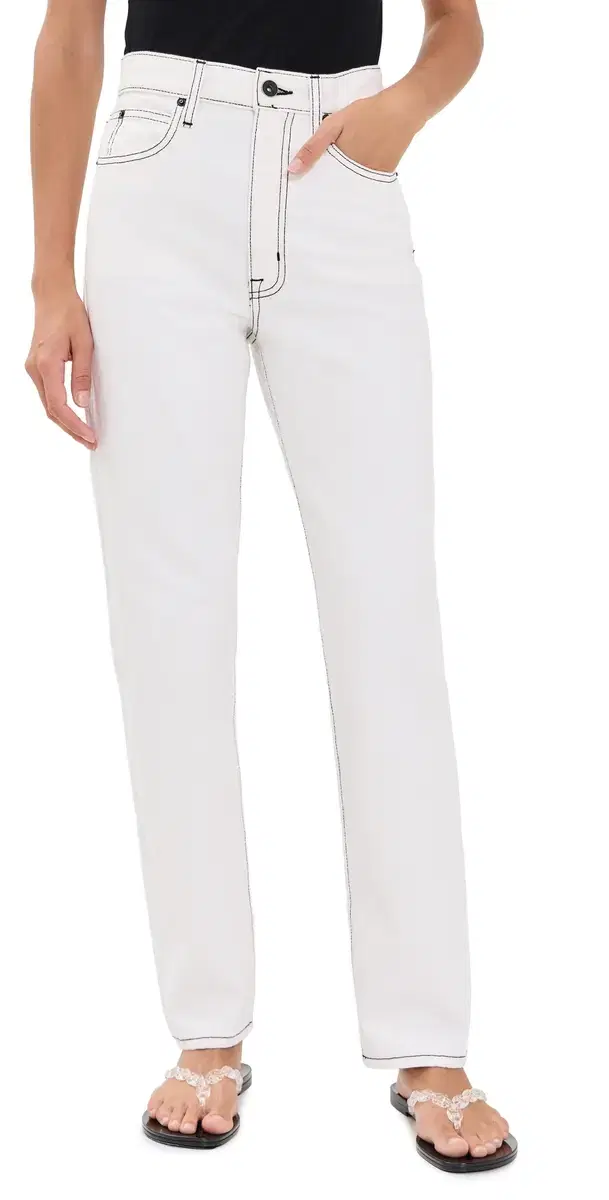 SLVRLAKE Dakota Boyfriend Jeans Cloud Dancer