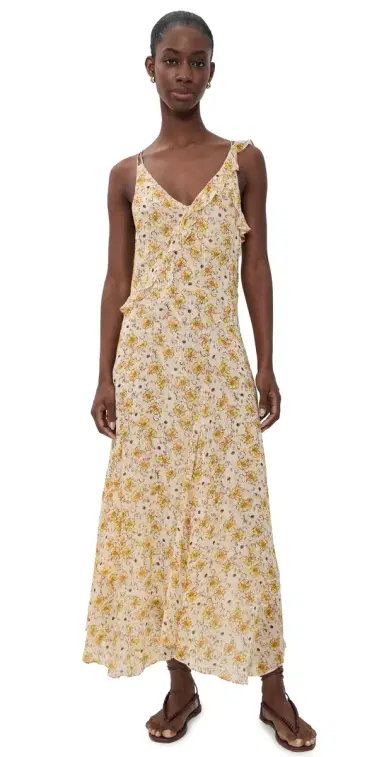 ISABEL MARANT ÉTOILE Luxie Maxi Dress Light Yellow/Ecru 40 | Thumbnail 1 ISABEL MARANT ÉTOILE Luxie Maxi Dress Light Yellow/Ecru 40 | Thumbnail 1
