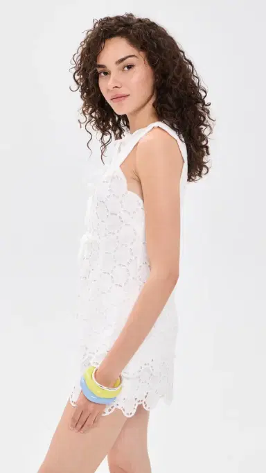 SIMONMILLER Delilah Eyelet Tie Top acadamia | Thumbnail 4