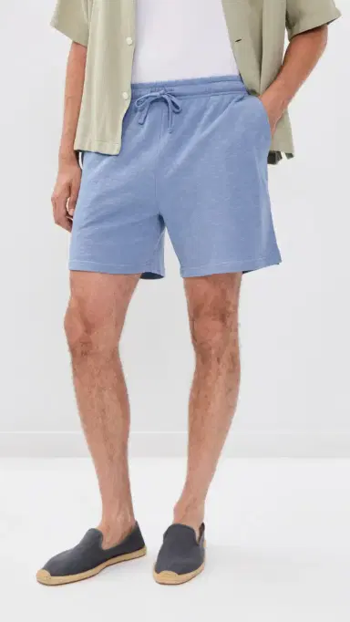 Onia Slub Terry Pull On Shorts oft Blue | Thumbnail 2 Onia Slub Terry Pull On Shorts oft Blue | Thumbnail 2