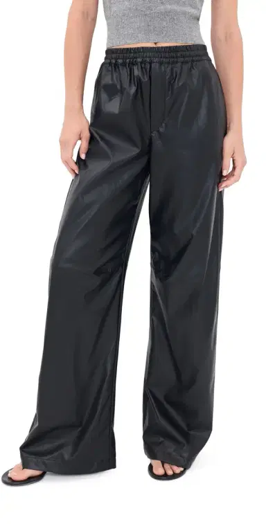MM6 MAISON MARGIELA Faux Leather Pants Black 42 | Thumbnail 1 MM6 MAISON MARGIELA Faux Leather Pants Black 42 | Thumbnail 1