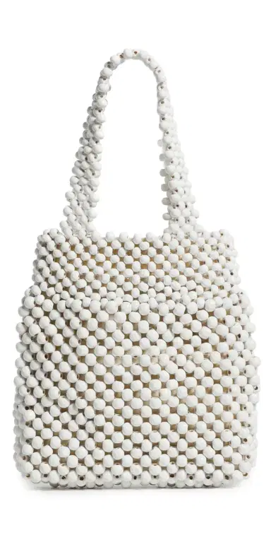 BEMBIEN Maris Beaded Bag Cream One Size | Thumbnail 1 BEMBIEN Maris Beaded Bag Cream One Size | Thumbnail 1
