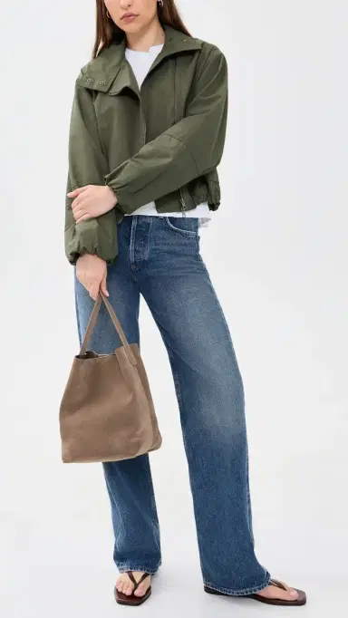 Mansur Gavriel Small Everyday Cabas Bag Anise One Size | Thumbnail 3 Mansur Gavriel Small Everyday Cabas Bag Anise One Size | Thumbnail 3