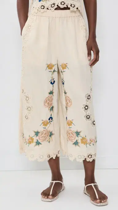 Sea Adonna Embroidered Pants | Thumbnail 2 Sea Adonna Embroidered Pants | Thumbnail 2