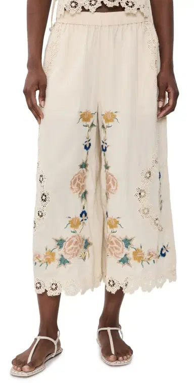 Sea Adonna Embroidered Pants | Thumbnail 1 Sea Adonna Embroidered Pants | Thumbnail 1