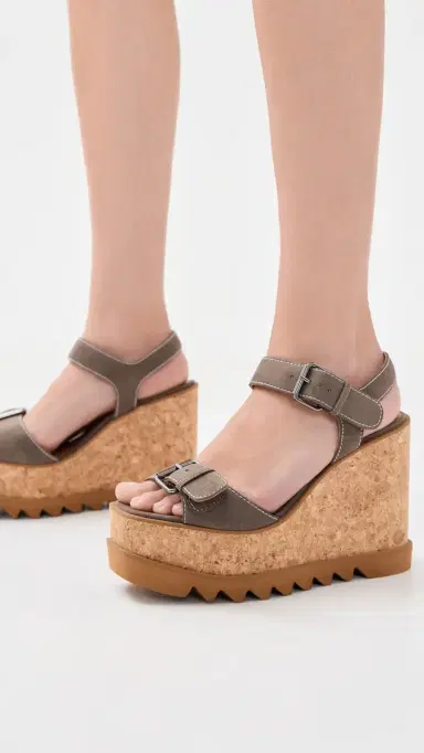 Stella McCartney Sneakelyse Alter Suede Buckle Sandals 120 | Thumbnail 3 Stella McCartney Sneakelyse Alter Suede Buckle Sandals 120 | Thumbnail 3