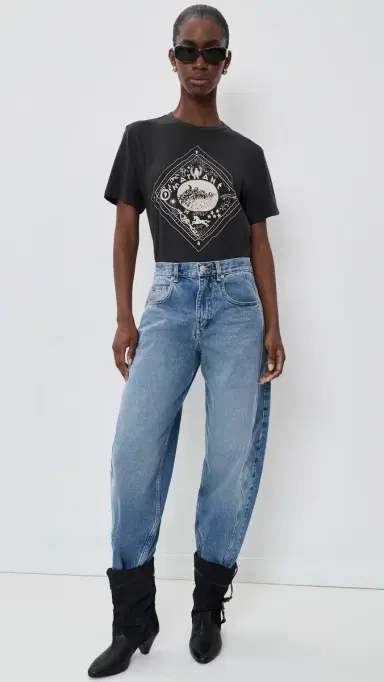ISABEL MARANT ÉTOILE Zewel Tee Faded Black M | Thumbnail 5