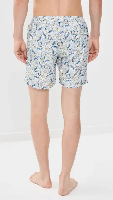 Orlebar Brown Bulldog Drawcord Fairground Paisley Swim Shorts 6.5 Multi/Blue 30 | Thumbnail 3