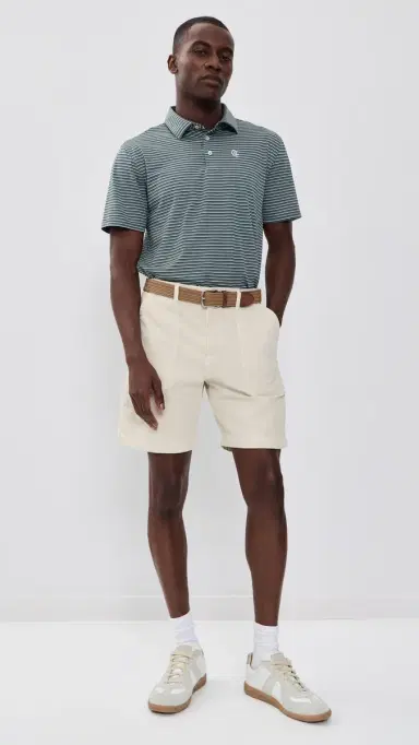 Quiet Golf Sunny Stripe Polo | Thumbnail 5 Quiet Golf Sunny Stripe Polo | Thumbnail 5