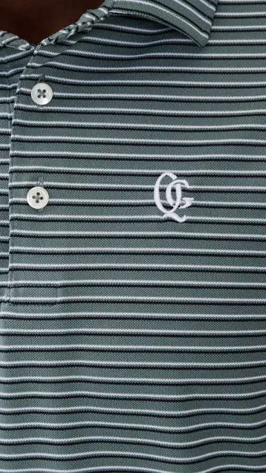 Quiet Golf Sunny Stripe Polo | Thumbnail 6 Quiet Golf Sunny Stripe Polo | Thumbnail 6