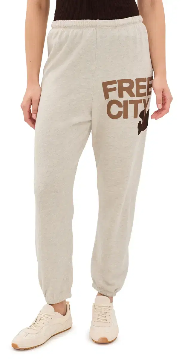 FREECITY Freecity weatpants Heatheryumm Oats/Coco