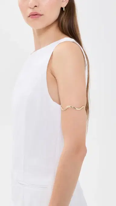 JENNY BIRD Ola Arm Cuff High Polish Gold One Size | Thumbnail 3