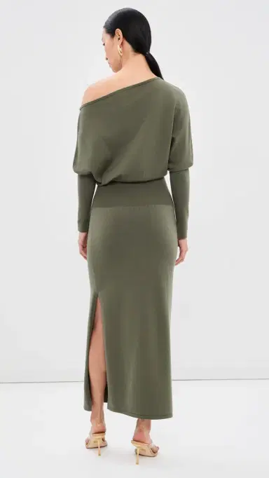Simkhai Janese Off Shoulder Knit Dress ea Turtle | Thumbnail 3 Simkhai Janese Off Shoulder Knit Dress ea Turtle | Thumbnail 3