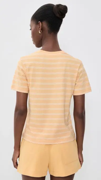 Sporty & Rich NY Crest T-Shirt Limone triped Limone | Thumbnail 3 Sporty & Rich NY Crest T-Shirt Limone triped Limone | Thumbnail 3