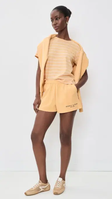 Sporty & Rich NY Crest T-Shirt Limone triped Limone | Thumbnail 5 Sporty & Rich NY Crest T-Shirt Limone triped Limone | Thumbnail 5
