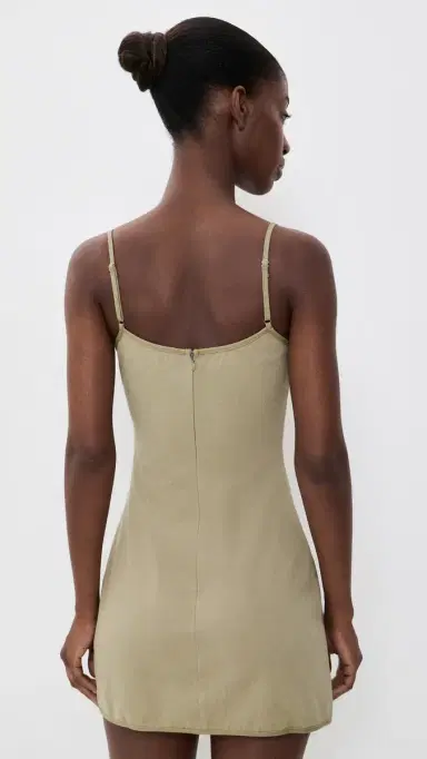 LIONESS Voyage Mini Dress Tan L | Thumbnail 3
