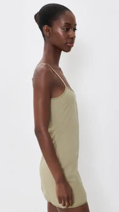 LIONESS Voyage Mini Dress Tan L | Thumbnail 4