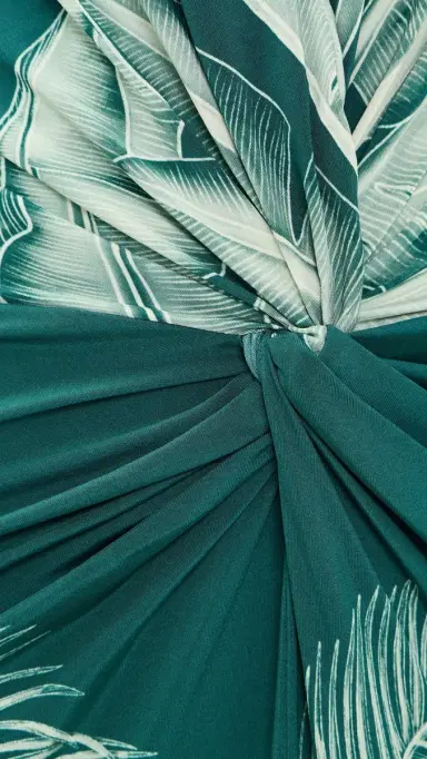 ANDRES OTALORA Amara Pura Maxi Dress Maxi Dark Teal Jungle | Thumbnail 6