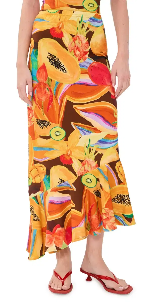 Never Fully Dressed Rio Asymmetric Skirt Multi
