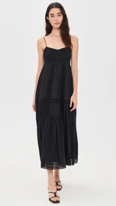 Ulla Johnson Romilly Cotton Dress Noir | Thumbnail 2