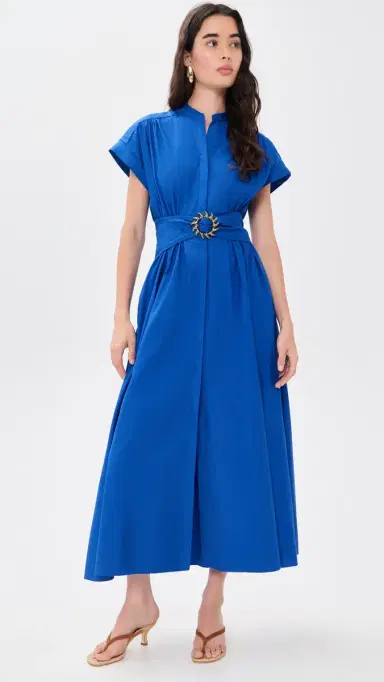 Saloni Neesha Dress 221 Cobalt Blue 0 | Thumbnail 2